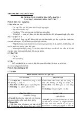 Đề cương ôn tập Giữa kì 1 Ngữ văn 7 năm 2024–2025 trường THCS Nguyễn Trãi (Bà Rịa Vũng Tàu)
